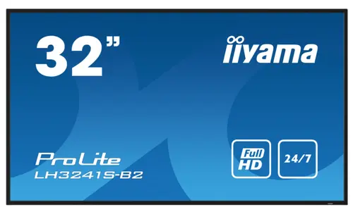 Ecran Profesional IPS LED Iiyama 31.5inch LH3241S-B2, Full HD (1920 x 1080), VGA, HDMI, Boxe (Negru)