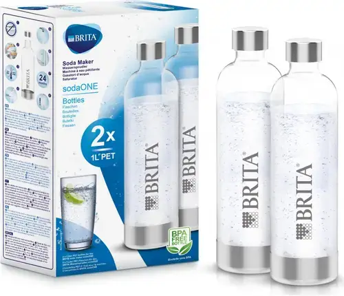 Set 2 sticle Brita SodaOne, 2x 0.8 l