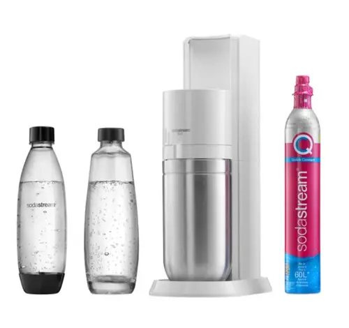 Aparat de preparat sifon SodaStream Duo Standard, 2x Sticla 1 l (Alb)