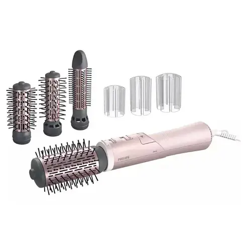 Perie rotativa cu aer cald Philips BHA735/00, 1000 W, 2 viteze, 3 setari de caldura, Ingrijire cu ioni (Roz)