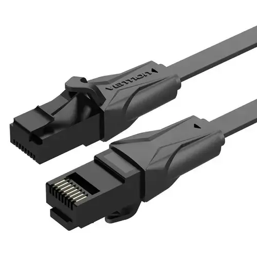 Cablu plat Vention Cat6 UTP Ethernet RJ45, 15m, Negru