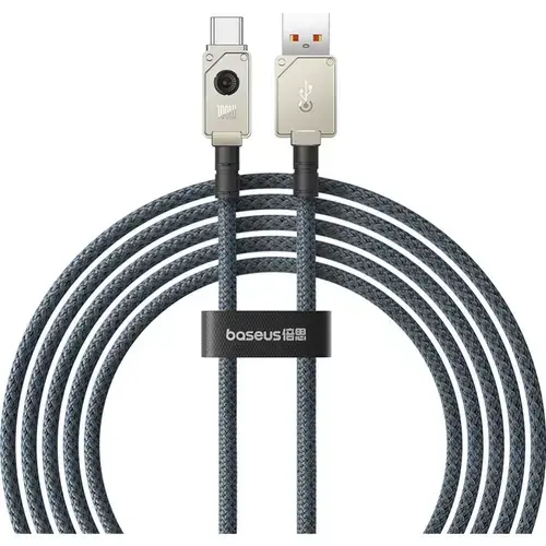 Cablu alimentare si date Baseus Unbreakable, Fast Charging Data Cable, USB la USB Type-C 100W, 2m, braided aliaj zinc