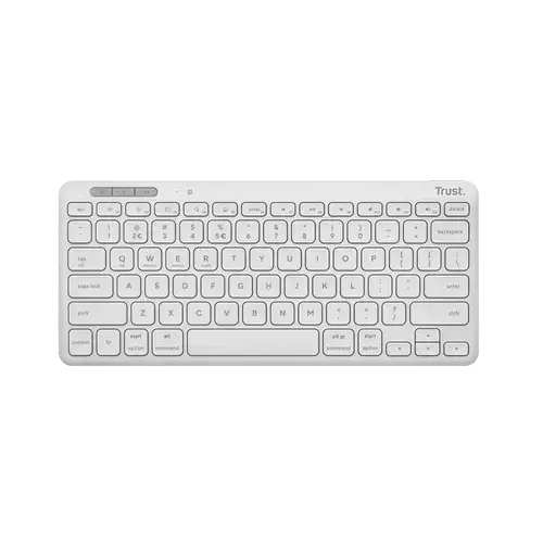 Tastatura Trust Lyra TR-25097, Wireless, USB-A / USB-C (Alb)
