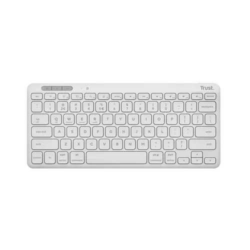 Tastatura Trust Lyra TR-25097, Wireless, USB-A / USB-C (Alb)