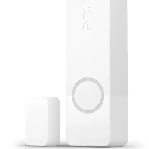 Senzor de contact Philips Hue Contact, Zigbee, automatizare lumini, montare usi/ferestre, IP20, Alb
