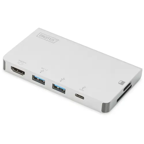 Docking station portabil Digitus, USB 3.1, PD, Alb