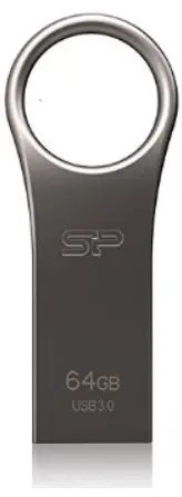 Stick USB Silicon Power Jewel J80, 64GB, USB 3.0 (Argintiu)