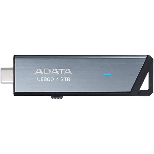 Stick USB ADATA UE800 metalic, 2TB, USB Type-C, R/W up to 1000MB/s, Argintiu