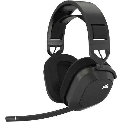 Casti Gaming Corsair HS80 MAX 2.4Ghz wireless/bluetooth, multiplatform, Dolby Atmos® Spatial Audio, acumulator (Negru/Gri)