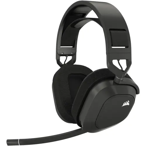 Casti Gaming Corsair HS80 MAX 2.4Ghz wireless/bluetooth, multiplatform, Dolby Atmos® Spatial Audio, acumulator (Negru/Gri)