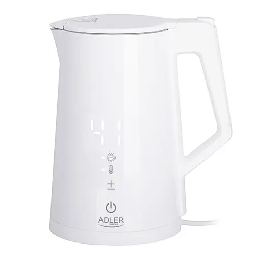 Fierbator electric Adler AD1345,  1850W, LED, 1.7L, Alb