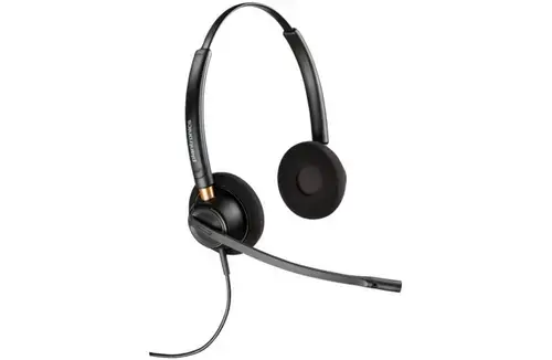 Casti Call Center Poly EncorePro 520, Cu fir, Microfon, +Quick Disconnect (Negru)