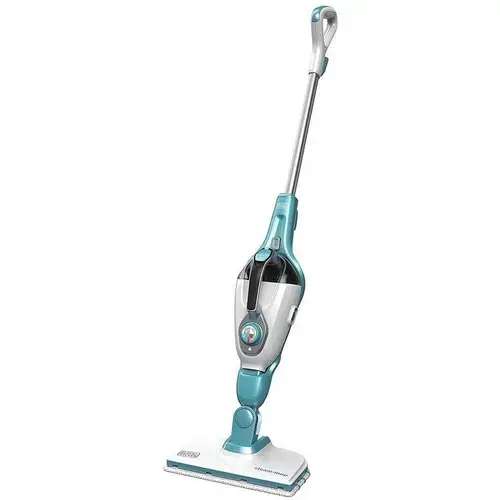 Mop cu aburi Black & Decker 9-in-1 FSMH1351SM-QS, 1300 W, Rezervor 0.5 L (Alb/Albastru)