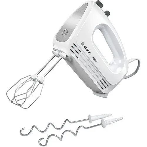 Mixer de mana BOSCH CleverMixx MFQ24200, 400W, 4 trepte viteza (Alb)