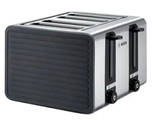 Prajitor de paine Bosch TAT7S45, 1800 W, 4 felii de paine, control variabil de rumenire (Gri)