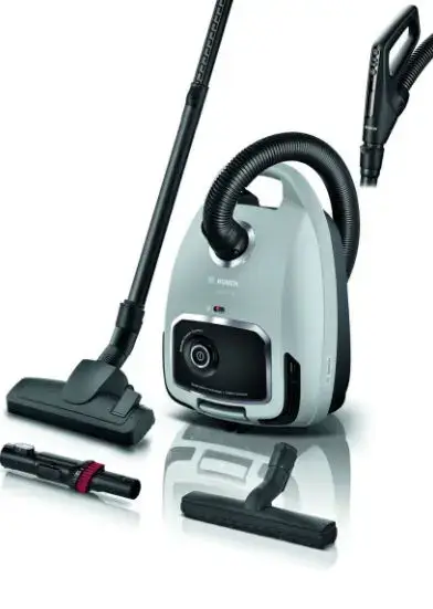 Aspirator cu sac Bosch BGB6X330, 600W, 4 L, Filtru igienic lavabil HEPA (Gri)