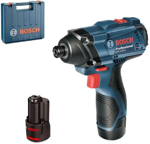Surubelnita cu impact BOSCH GDR 120-LI, 2 acumulatori Li-Ion, 1.5Ah, 100Nm + Valiza