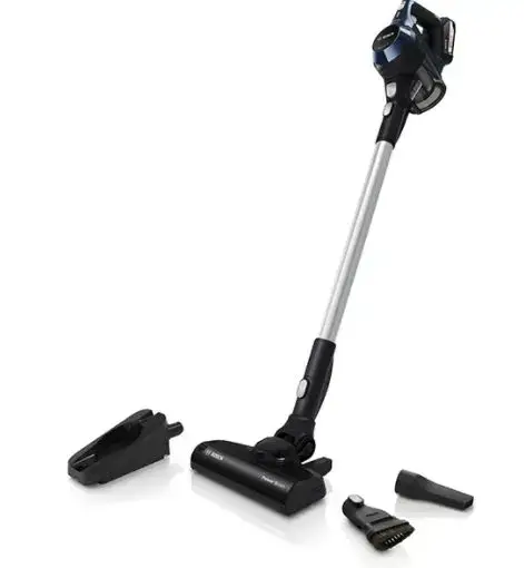 Aspirator vertical Bosch BCS611P4A, 18 V, 0.3 L, Autonomie 25 min. (Negru/Albastru)