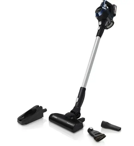 Aspirator vertical Bosch BCS611P4A, 18 V, 0.3 L, Autonomie 25 min. (Negru/Albastru)
