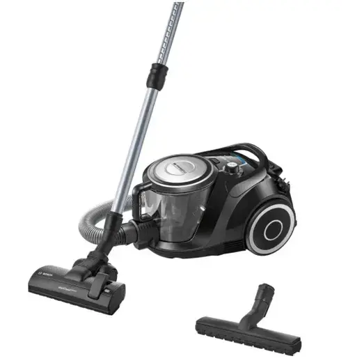 Aspirator fara sac Bosch ProSilence BGS41SIL66, 2.4 L, 600 W (Negru)