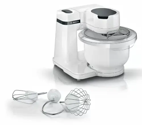 Robot de bucatarie Bosch MUMS2AW00, 700 W, 4 Trepte de viteza, 3.8 L (Alb/Negru)