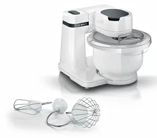 Robot de bucatarie Bosch MUMS2AW00, 700 W, 4 Trepte de viteza, 3.8 L (Alb/Negru)