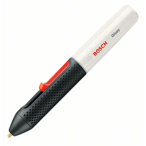 Pistol de lipit electric cu acumulator Bosch GLUEY – marshmallow, 2.1 Ah, 150°C temperetura lipire, 7 mm diametru bagheta