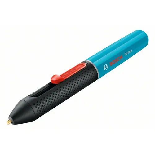 Pistol de lipit electric cu acumulator Bosch GLUEY - lagoon blue, 2.1 Ah, 150°C temperetura lipire, 7 mm diametru bagheta