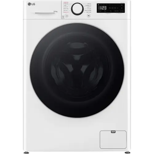Masina de spalat rufe cu uscator LG F2DR508S1W, 8 kg Spalare, 5 kg Uscare, 1200 rpm, Motor Direct Drive, Clasa B, TurboWash, Alb