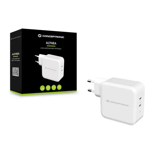 Incarcator telefon, Conceptronic, 100W, Alb