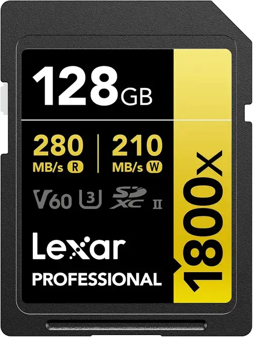 Card de memorie Lexar Professional 1800x, 128GB, SDXC, UHS-II U3