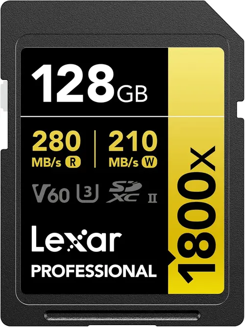 Card de memorie Lexar Professional 1800x, 128GB, SDXC, UHS-II U3