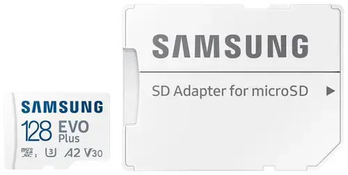 Card de memorie Samsung EVO Plus MB-MC128SA, 128GB, microSDXC, UHS-I U3, Adaptor SD Inclus