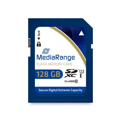 Card de memorie MediaRange MR969, 128GB, SDXC, Clasa 10, UHS-1