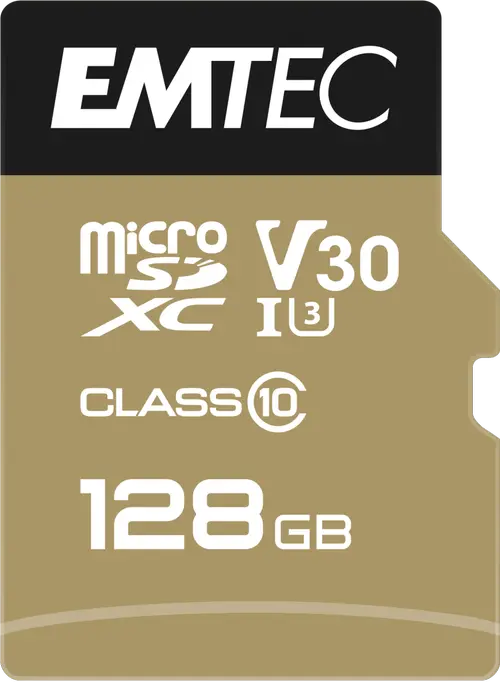 Card de memorie Emtec SpeedIN PRO, 128GB, microSDXC, Clasa 10, V30, A1, UHS-I U3, Adaptor SD inclus