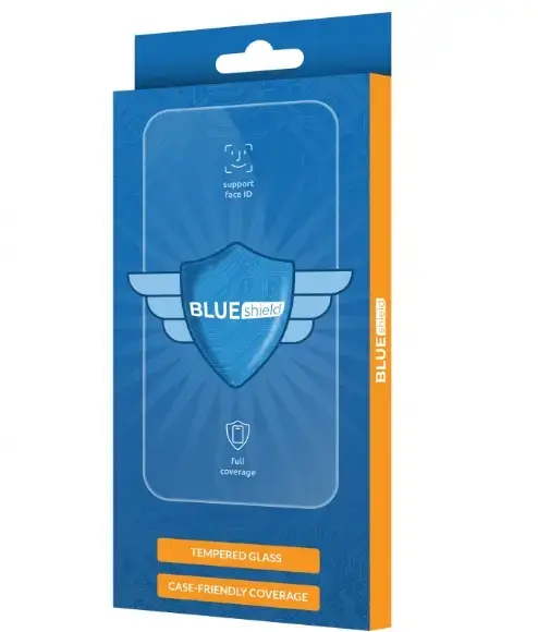 Folie de protectie Ecran Blue Shield pentru Honor Magic6 Lite, Sticla Securizata, Edge Glue, Case Friendly, Neagra
