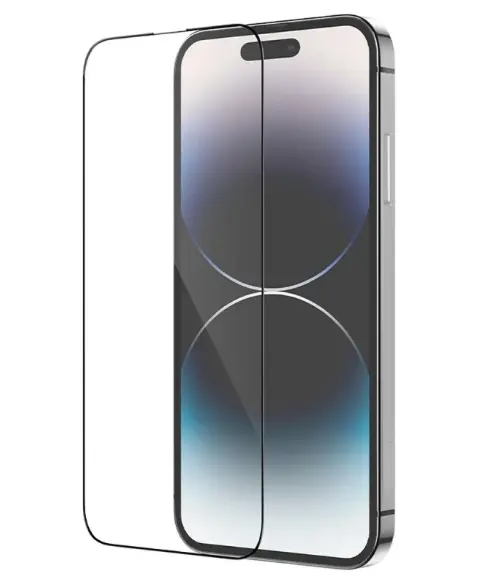 Folie de protectie Ecran HOCO pentru Apple iPhone 14 Pro Max, Sticla Securizata, Full Glue, Set 25 bucati, Neagra