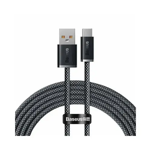 Cablu de date Baseus Dynamic Series, USB la USB-C, 100W, Fast Charging, 2m, Gri