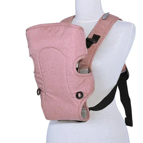 Marsupiu ergonomic pentru copii Lorelli Between Rose tan & Grey, 2 pozitii, centuri de siguranta ajustabile, curele reglabile, pernuta pentru cap, 0-9 Kg