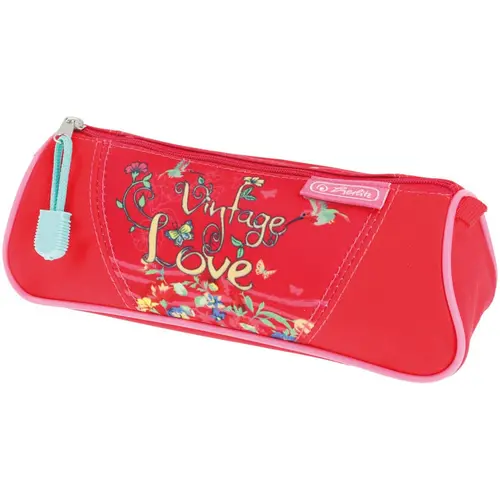 Penar Herlitz motiv Vintage Love triunghiular, dimensiune 22.5 x 7.7 x 9 cm