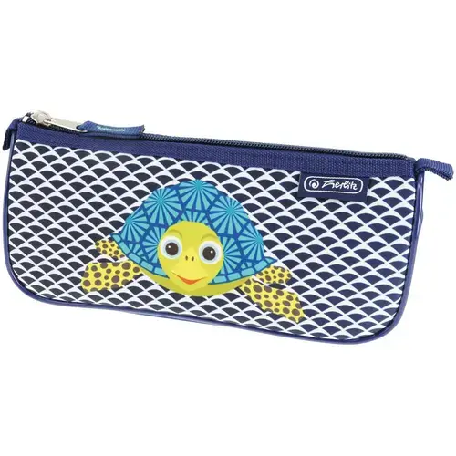 Penar Herlitz motiv Cute Animals Turtle, triunghiular sport, dimensiune 22 x 9 x 7 cm