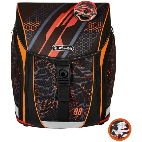 Ghiozdan neechipat Herlitz  FiloLight motiv Speed, dimensiune 38 x 32 x 22 cm