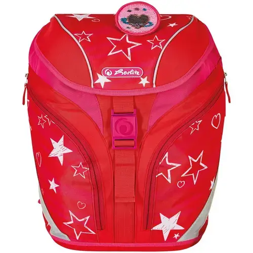 Ghiozdan neechipat Herlitz SoftLight motiv Stars&Stripes, dimensiune 38 x 28 x 23 cm