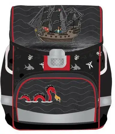 Ghiozdan Herlitz FIT model SEA DRAGON, neechipat, dimensiune 35 x 26 x 17 cm