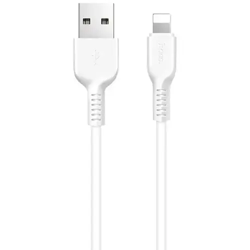 Cablu de date HOCO Flash X20, USB - Lightning, 1m, Alb