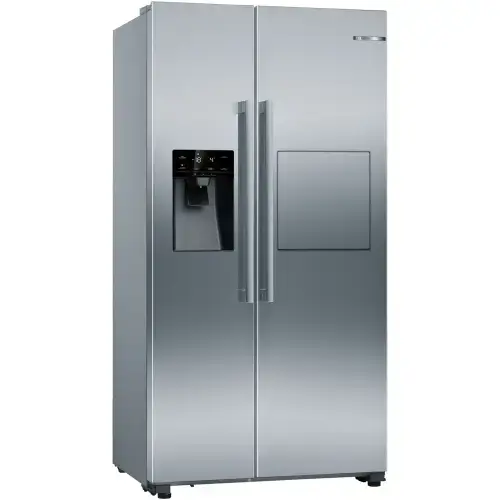 Side by Side Bosch KAG93AIEP, 560 l, Clasa E, NoFrost, VitaFresh, SuperCooling, FreshSense, MultiAirflow, H 179 cm, Inox Antiamprenta