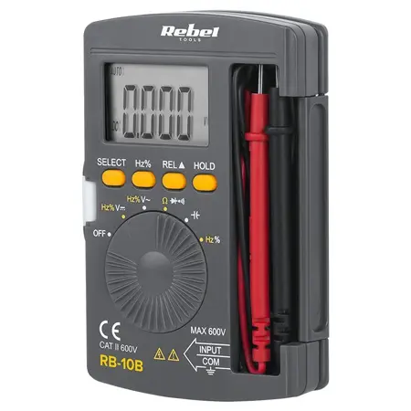 Multimetru Rebel Tools MIE-RB-10B, Polarizare automata, Citire maxima 3999