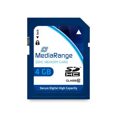 Card de memorie MediaRange MR961, 4GB, SDHC, Clasa 10