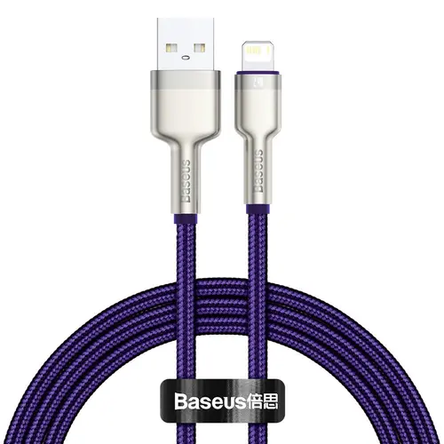 Cablu de date Baseus 6953156202269, USB - Lightning, 1 m, Mov