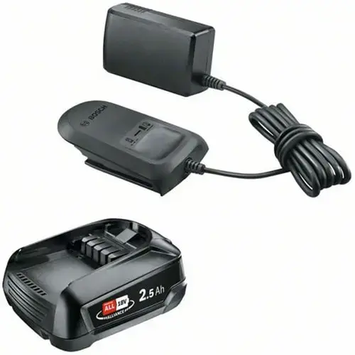 Starter Kit Bosch Alliance 1600A02625, Acumualtor 18V, 2.5 Ah, Incarcator AL 18V-20, Power for all Alliance